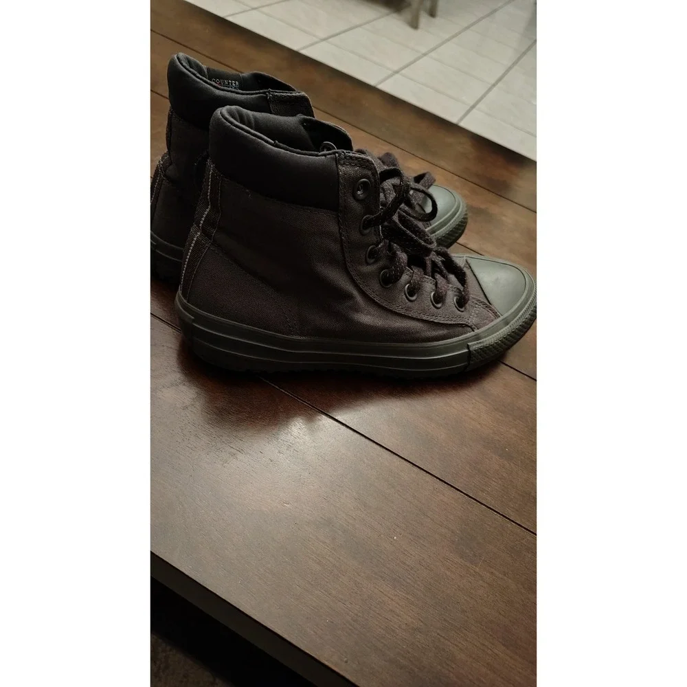 RARE🔥 Converse Chuck Taylor All Star Hi Shield Boots 6 Resistant Reflect Gray